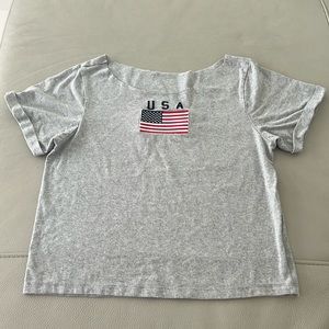 USA embroidered top